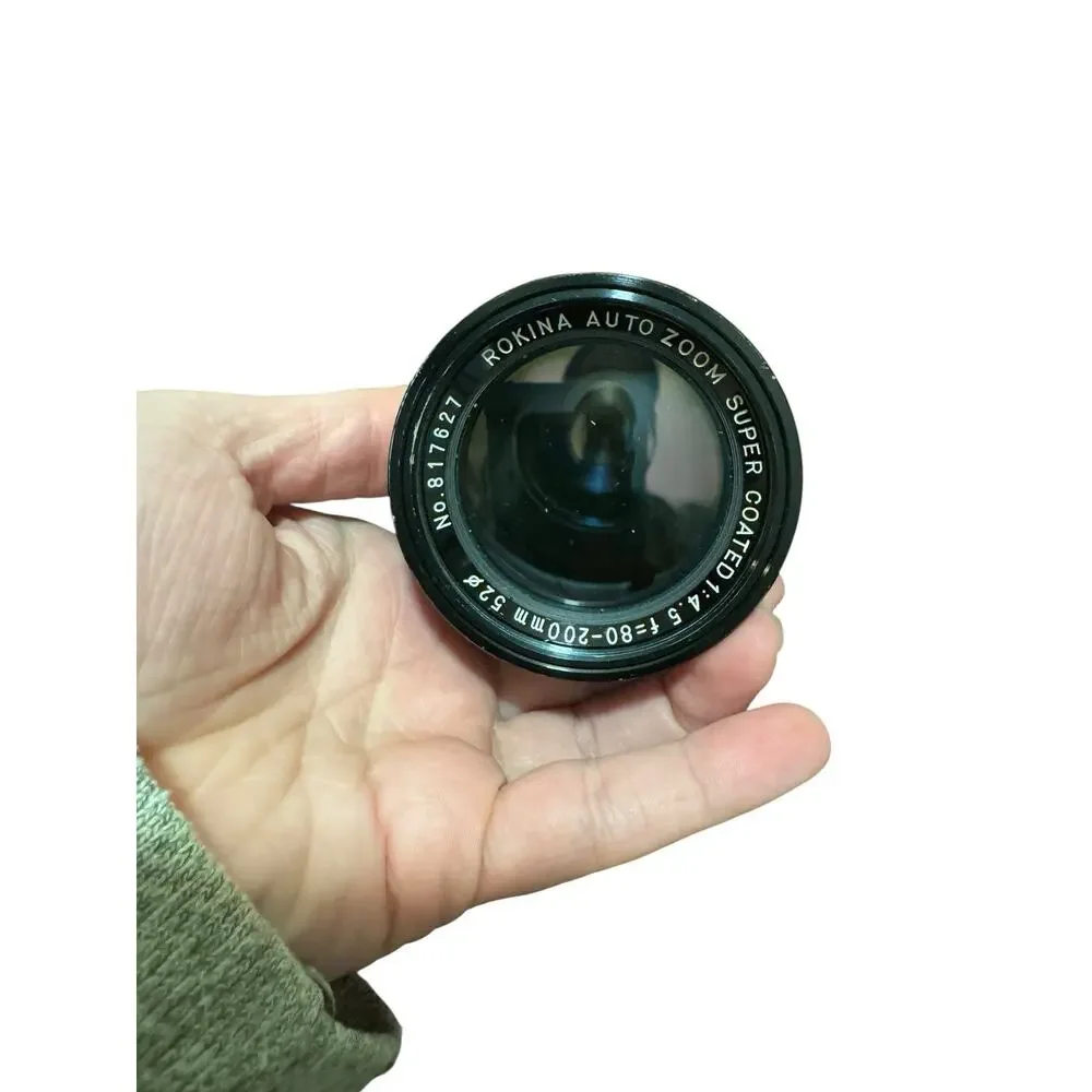 Rokina Auto Zoom f=80-200mm No. 817627 Made in Japan With Leather Bag